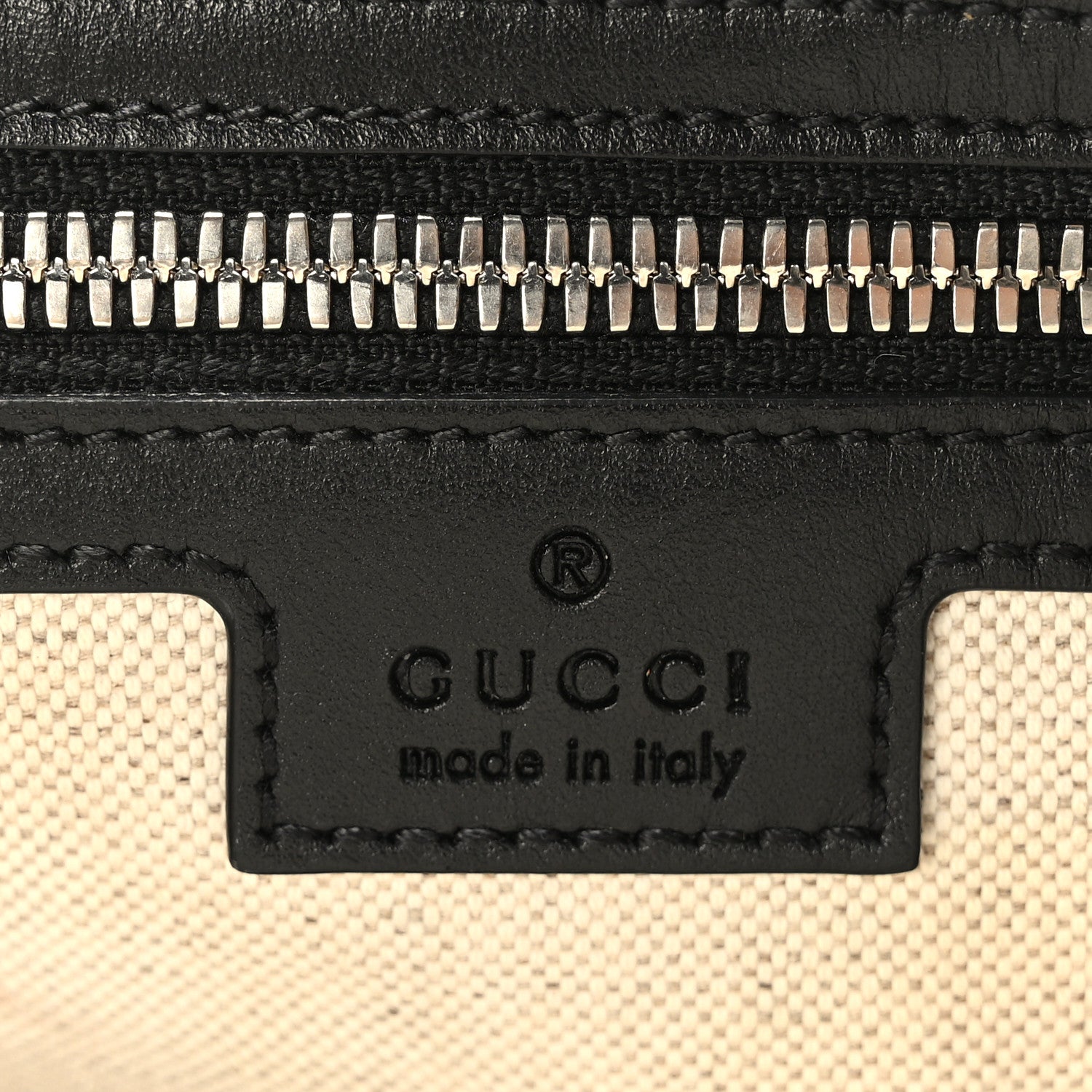 Gucci Calfskin GG Tennis Embossed Small Flat Messenger Bag Black 6 of 9