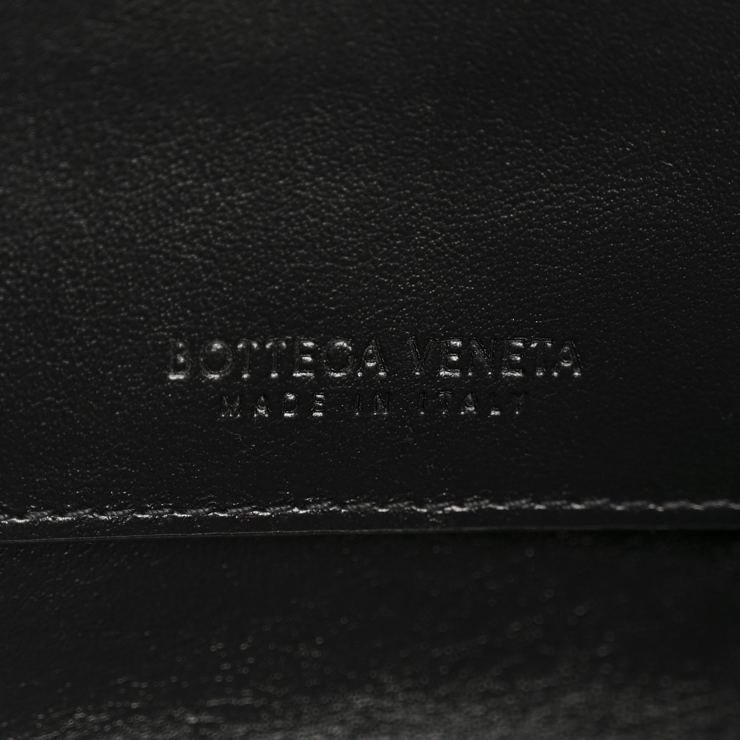 Nappa Intrecciato Origami Pouch Wristlet Black