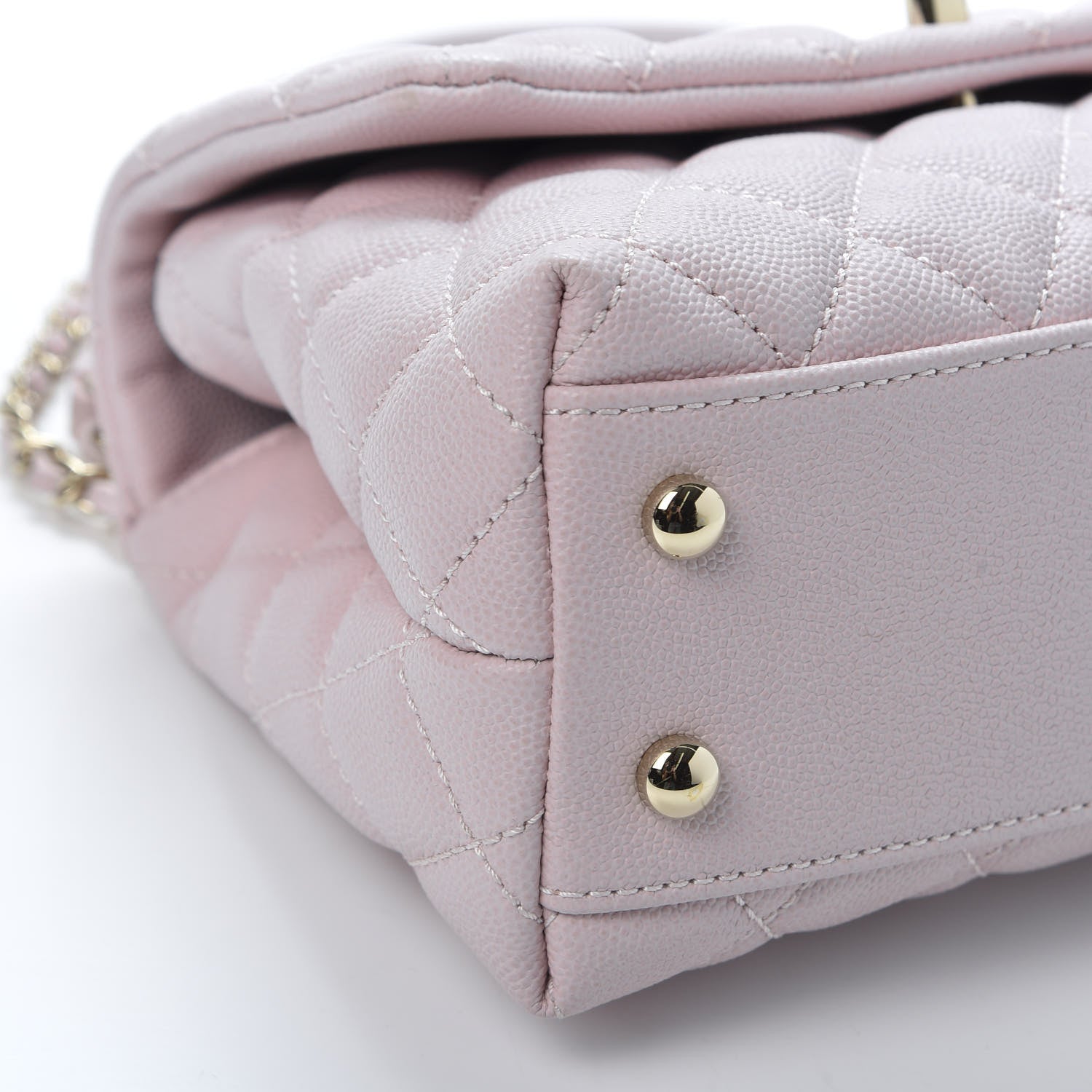 Chanel Caviar Quilted Mini Coco Handle Flap Lilas Lilac 5 of 10