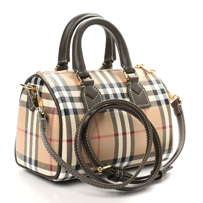Burberry Vintage Check Mini Bowling Bag Military 3 of 10