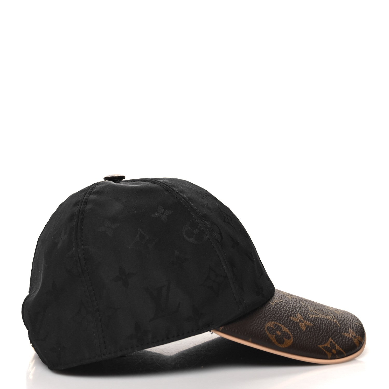 Louis Vuitton Polyester Silk Monogram LV Get Ready Cap M Black 4 of 8