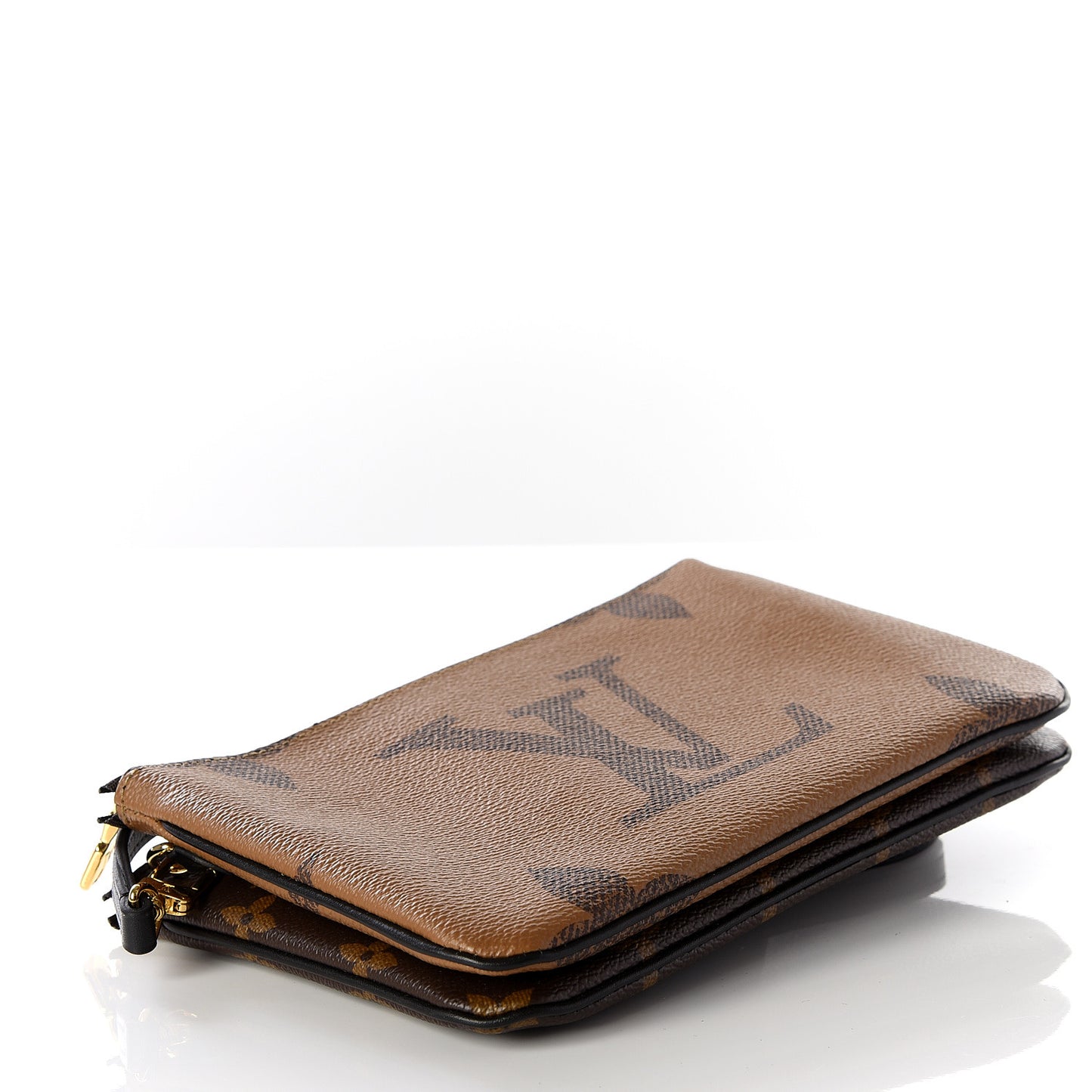 Reverse Monogram Giant Double Zip Pochette