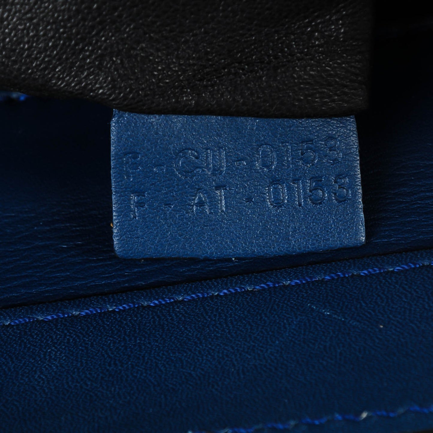 Smooth Calfskin Mini Bi-Color Luggage Ocean Blue