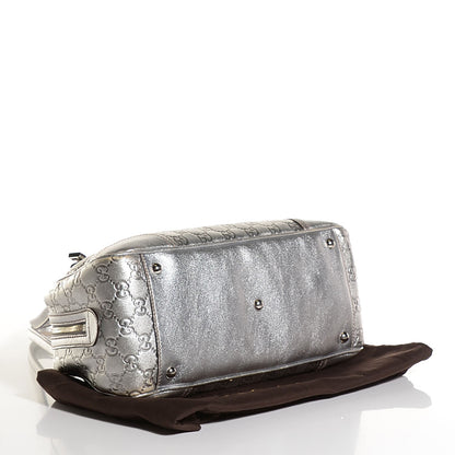 Gucci Guccissima Princy Satchel Silver 4 of 7