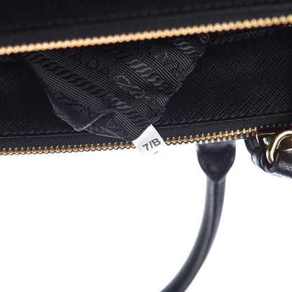 Prada Saffiano Small Galleria Double Zip Tote Black 8 of 8
