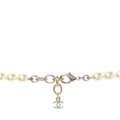 Chanel Pearl CC Long Necklace Gold 5 of 6