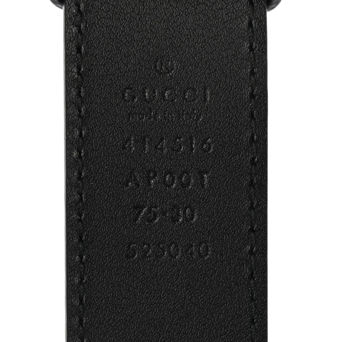 Calfskin Double G 30mm Belt 75 30 Black