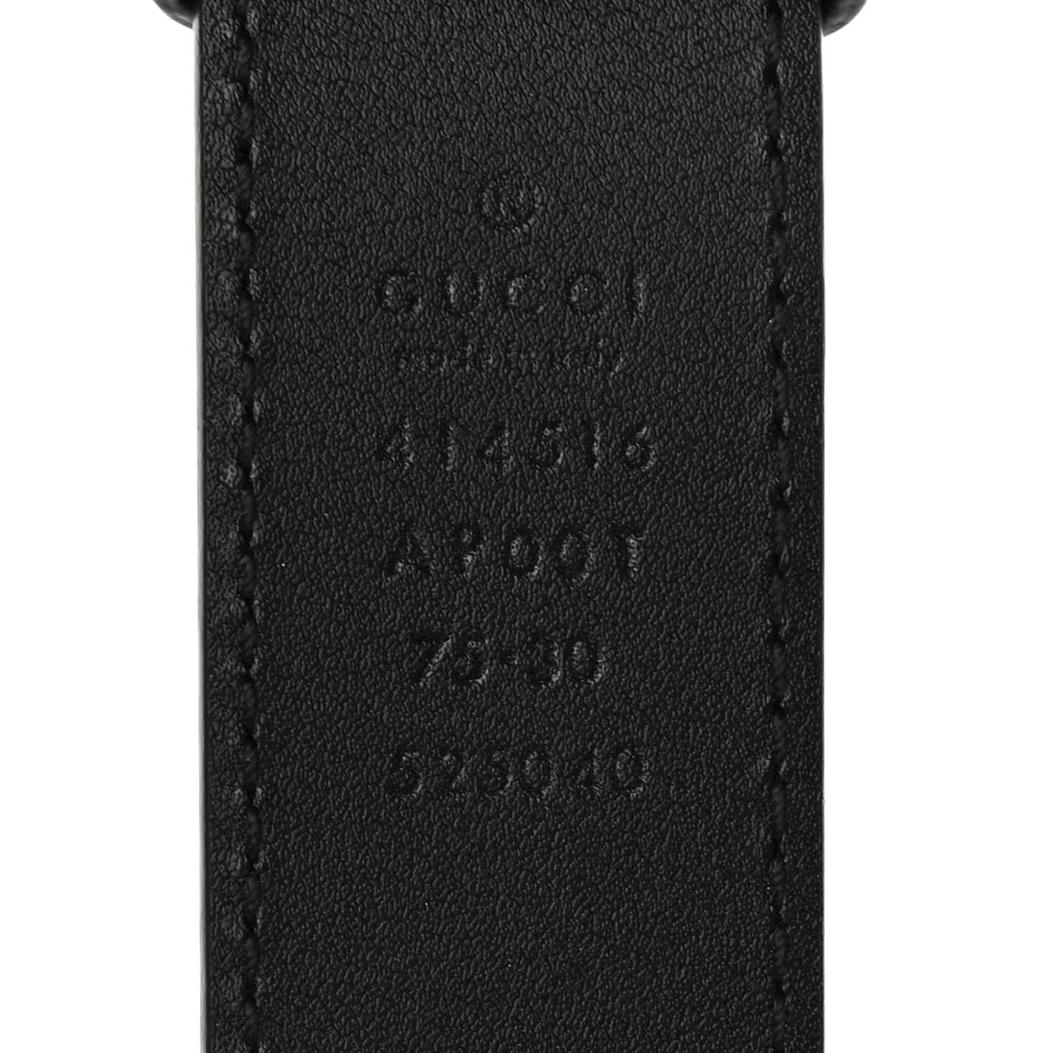 Gucci Calfskin Double G 30mm Belt 75 30 Black 4 of 5
