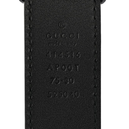 Gucci Calfskin Double G 30mm Belt 75 30 Black 4 of 5