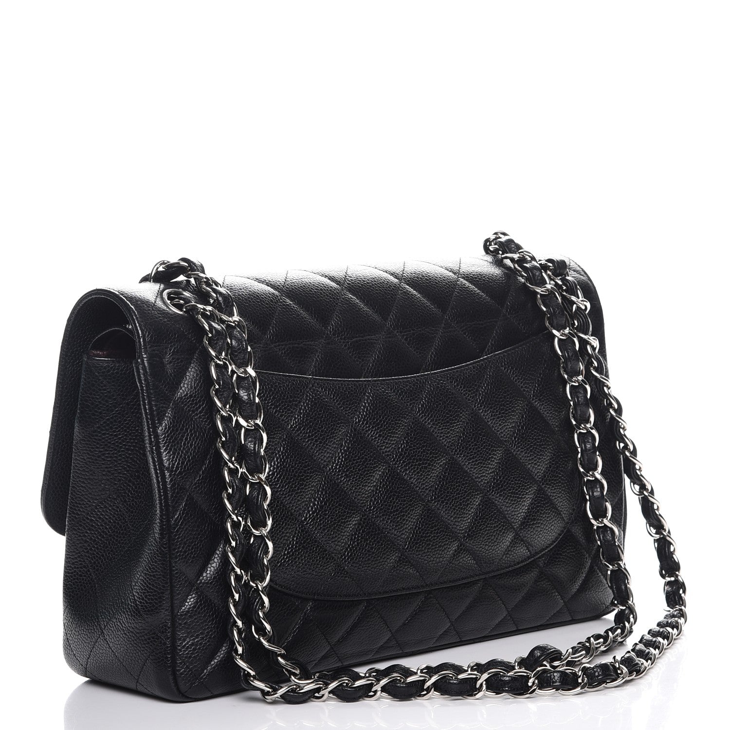 Chanel Caviar Quilted Jumbo Double Flap Black 4 of 8