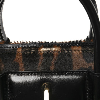 Givenchy Calf Hair Box Calfskin Leopard Print Mini Lock Antigona Shoulder Bag Black Brown 11 of 11