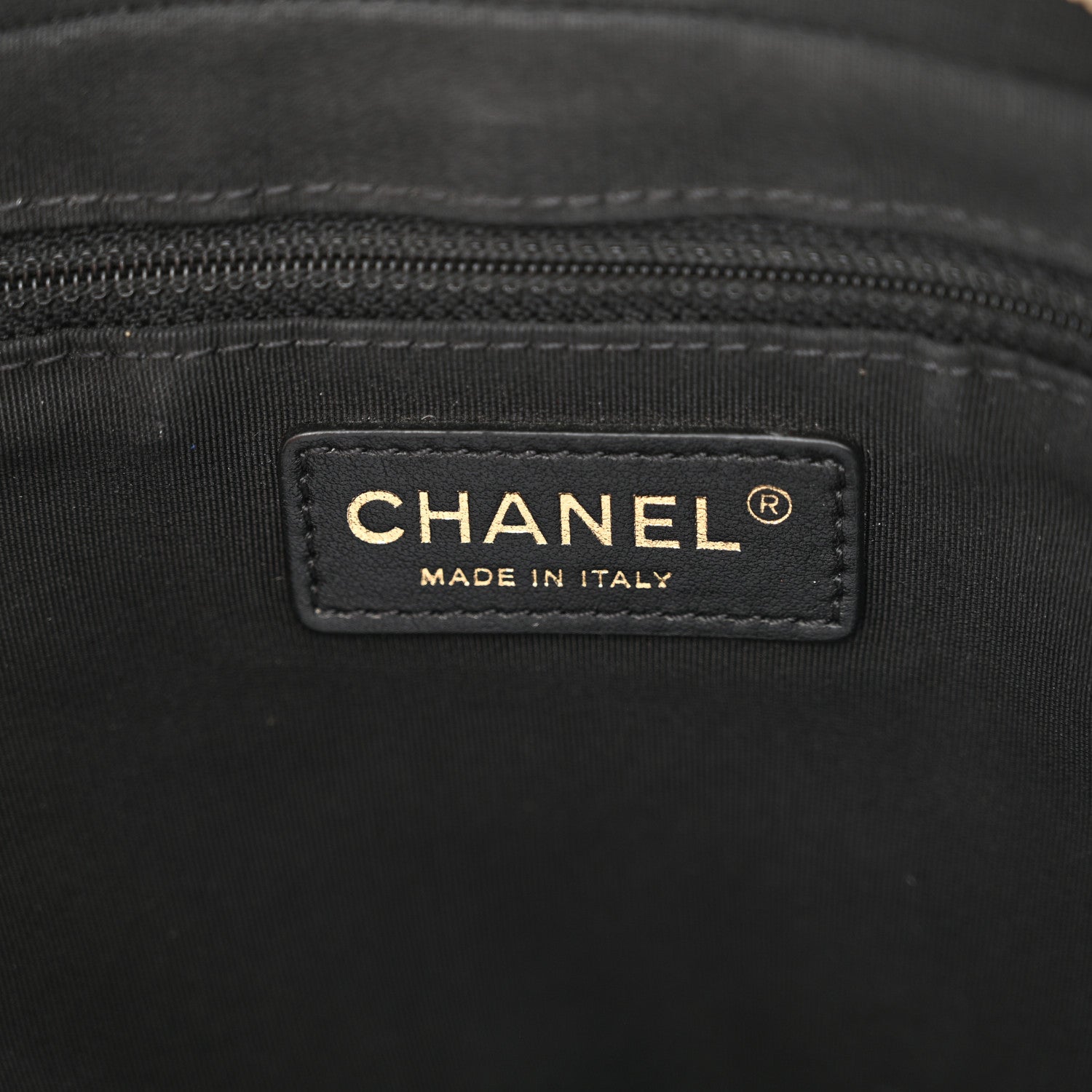 Chanel Calfskin Quilted CC Medium Vanity Case Black 6 of 13
