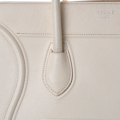 Celine Grained Calfskin Medium Phantom Luggage Cream 15 of 34