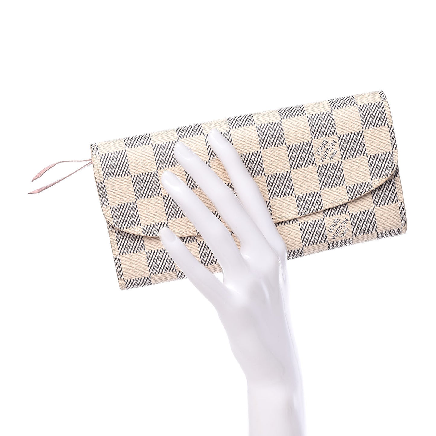 Damier Azur Emilie Wallet Rose Ballerine