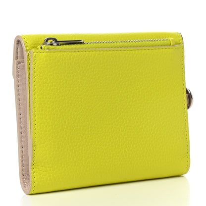 Christian Dior Bullcalf Diorissimo Medium Envelope Wallet Vert Acide 3 of 8