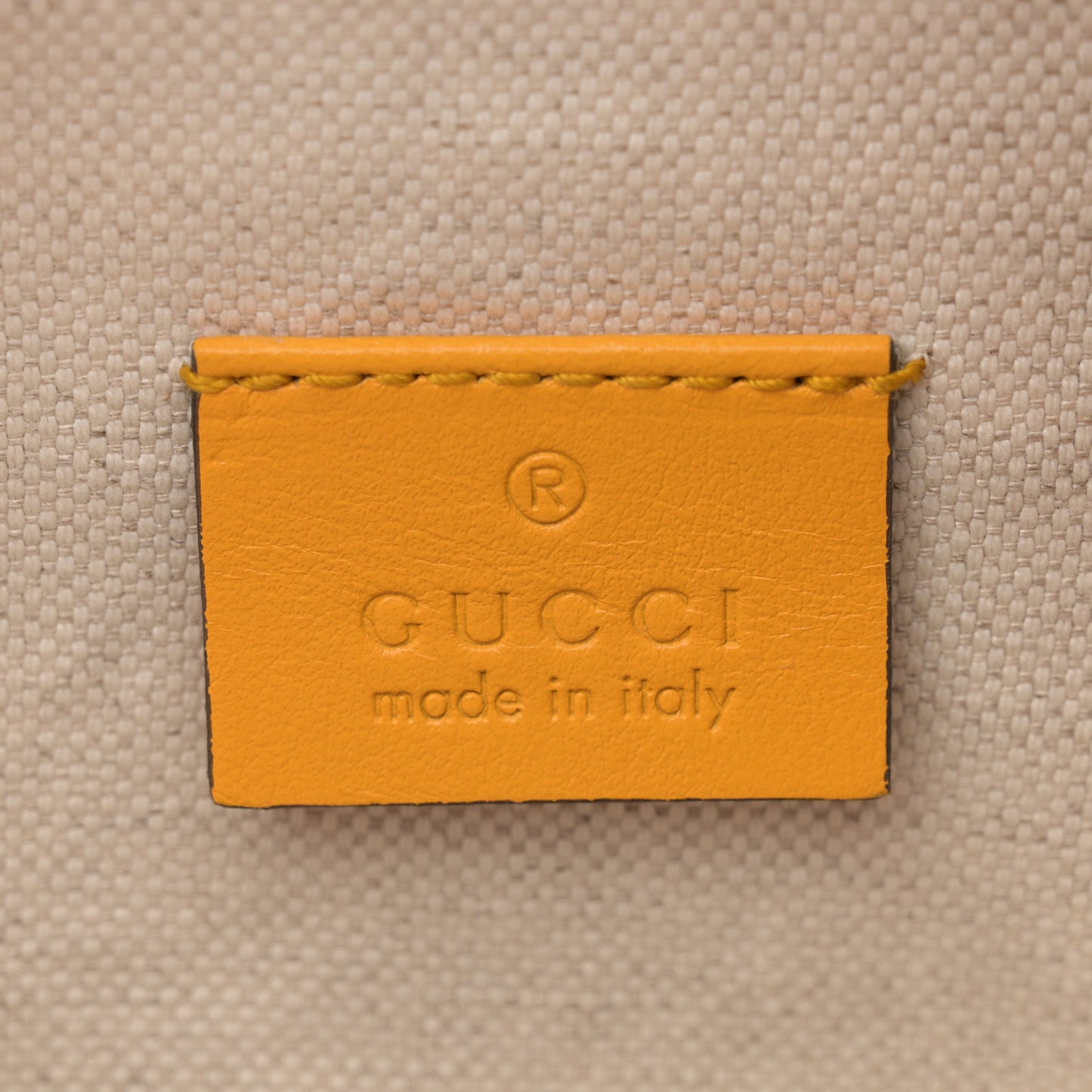 Calfskin GG Tennis Embossed Belt Bag Crop