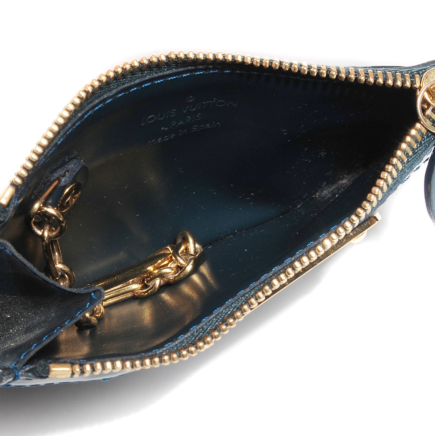 Louis Vuitton Vernis Key Pouch Blue Nuit 5 of 7