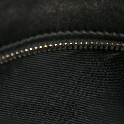 Saint Laurent Lambskin Quilted Medium Loulou Puffer Monogram Chain Satchel Black 11 of 13