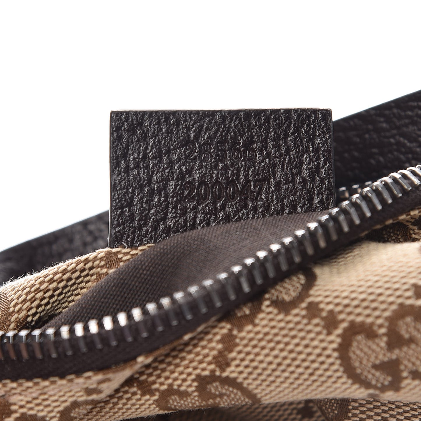 Monogram Web Belt Bag Dark Brown