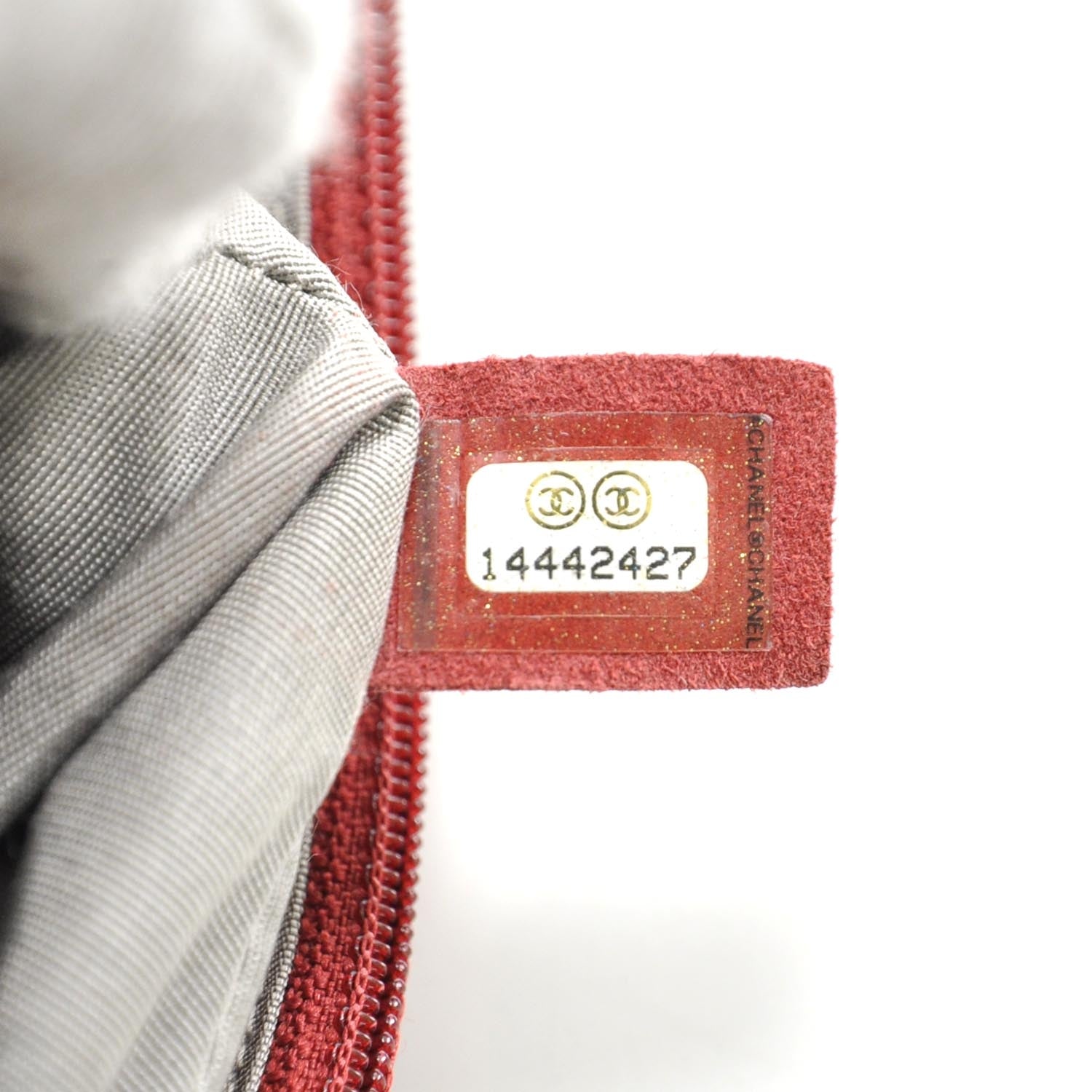 Chanel Lambskin Half Moon Wallet On Chain Red 9 of 10