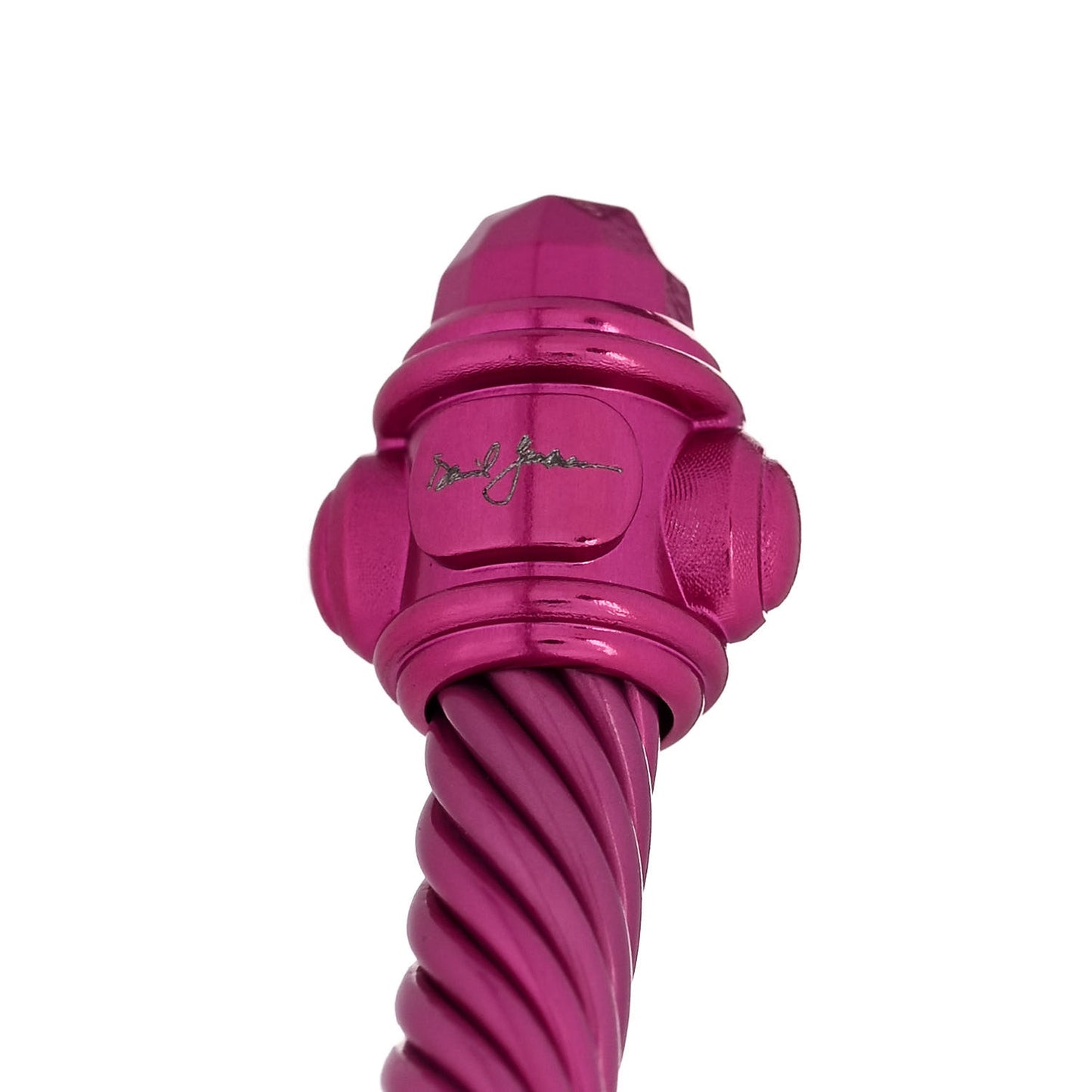 Aluminum 5mm Renaissance Bracelet Hot Pink