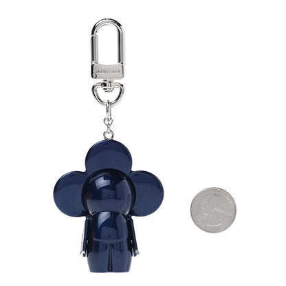 Louis Vuitton Metal Vivienne Bag Charm Key Holder Blue Marine 2 of 6