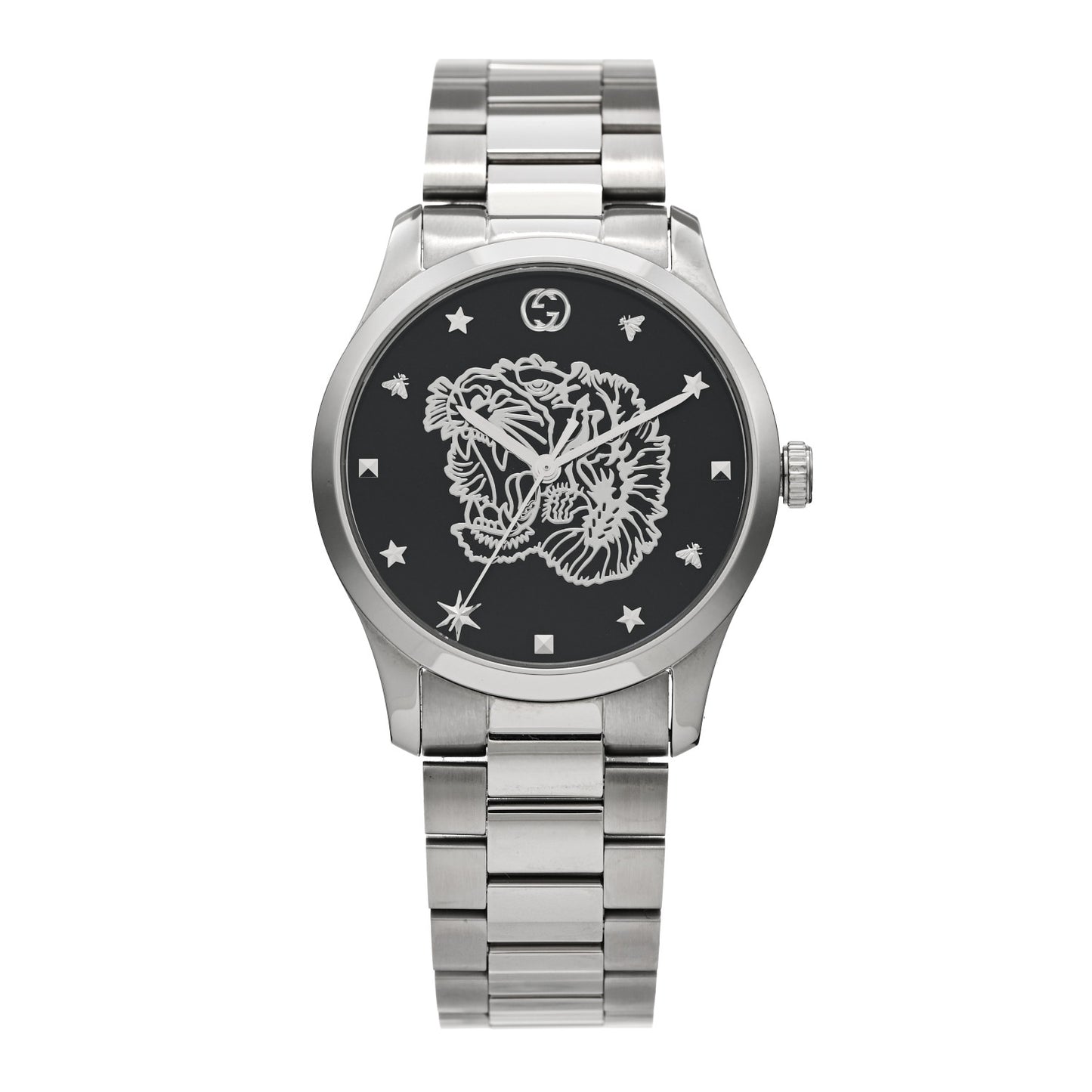 Stainless Steel 38mm G-Timeless Charm Quartz Watch Black