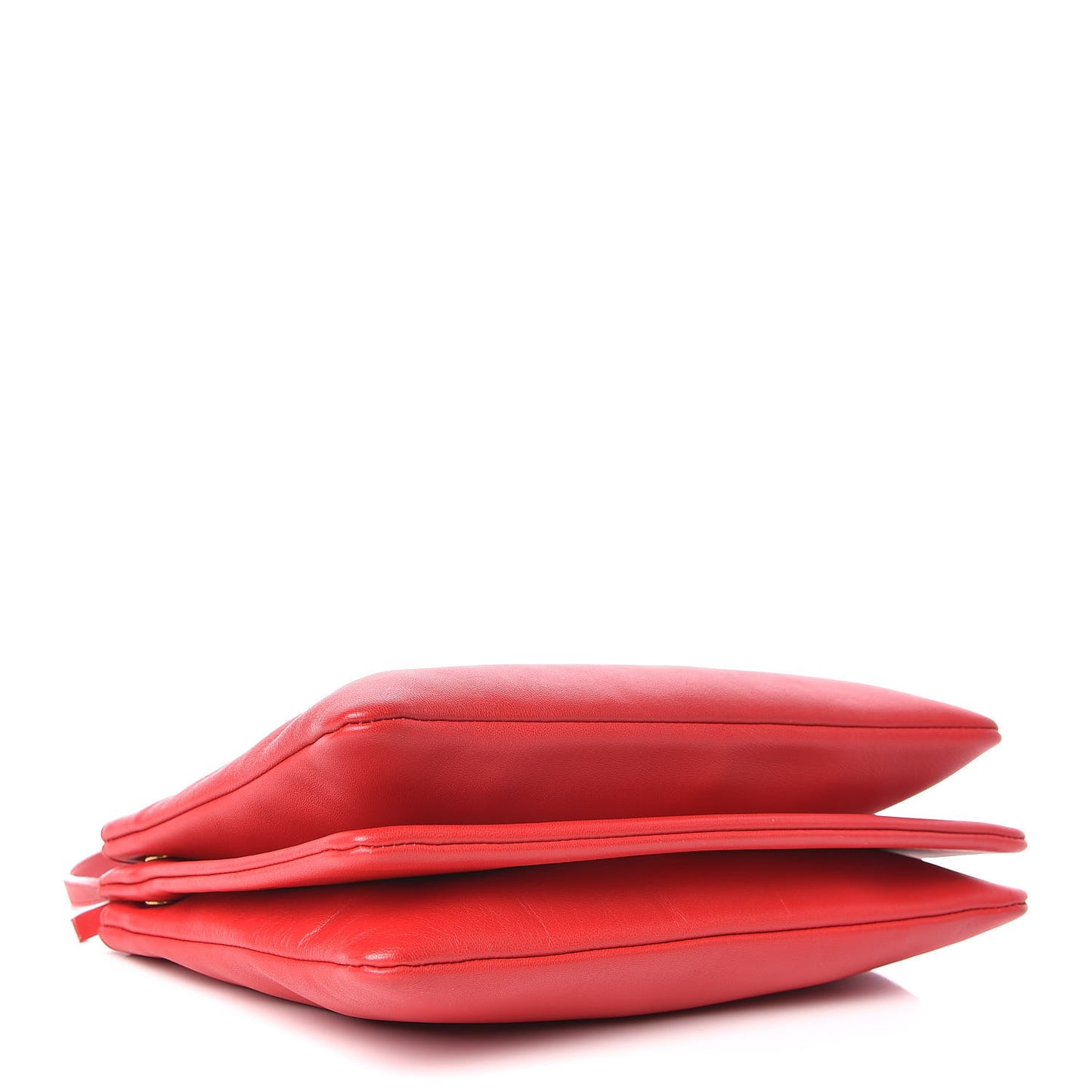 Lambskin Large Trio Crossbody Bag Red
