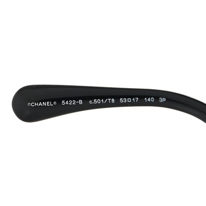 Chanel Acetate Strass Polarized Square Sunglasses 5422-B Black 5 of 7