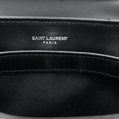 Saint Laurent Calfskin Y Quilted Monogram Toy Loulou Crossbody Bag Black 13 of 14