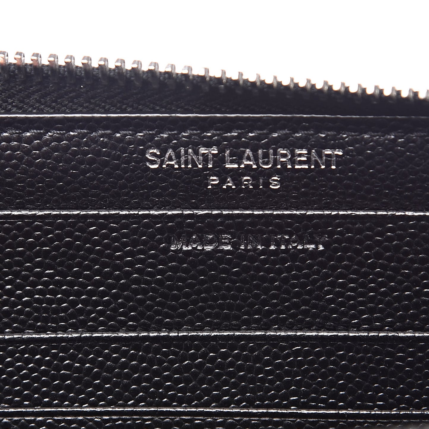 Grain De Poudre Matelasse Chevron Monogram Zip Around Wallet Black
