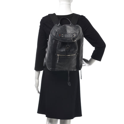 Gucci Guccissima Single Buckle Backpack Black 2 of 21