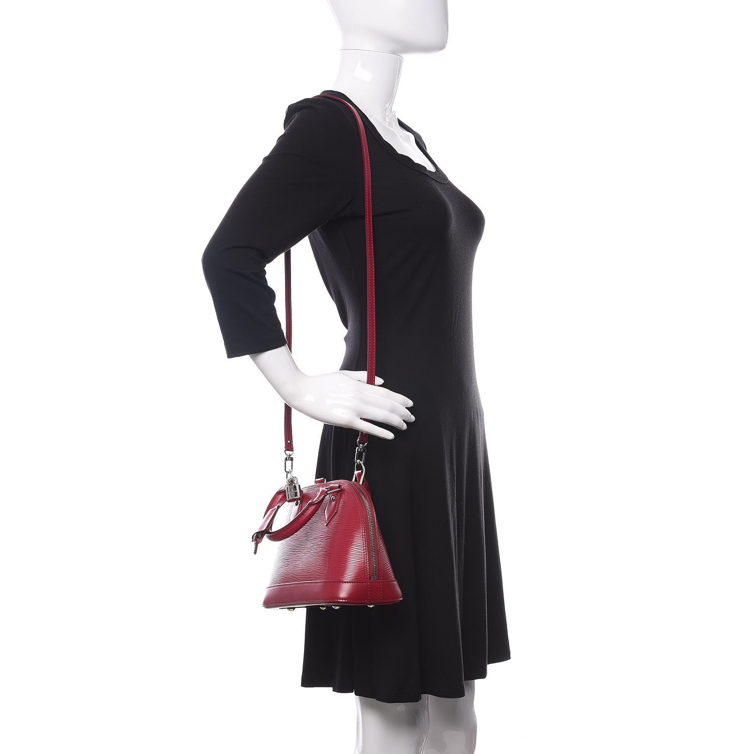 Louis Vuitton Epi Alma BB Fuchsia 2 of 8