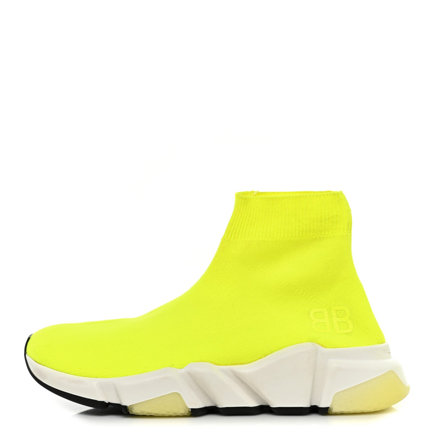Nylon Knit Womens BB Speed Sneakers 36 Jaune Fluo