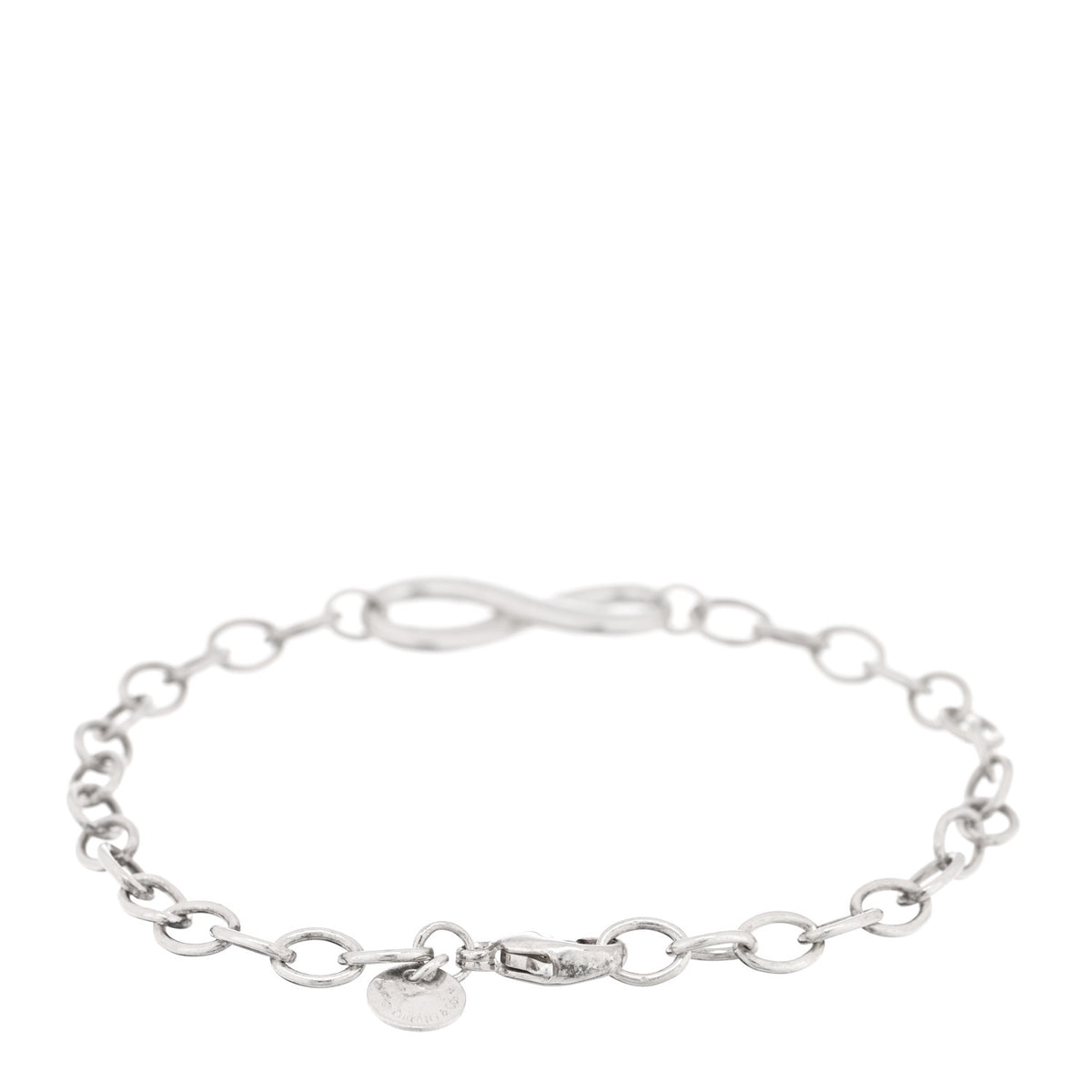 Sterling Silver Infinity Double Chain Bracelet