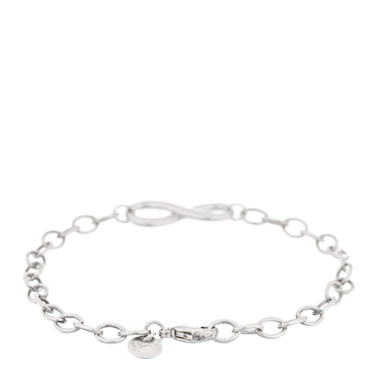 Tiffany Sterling Silver Infinity Double Chain Bracelet 2 of 3