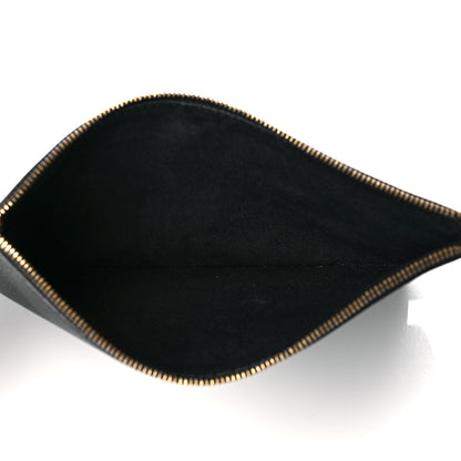 Salvatore Ferragamo Calfskin Wristlet Clutch Black 5 of 8