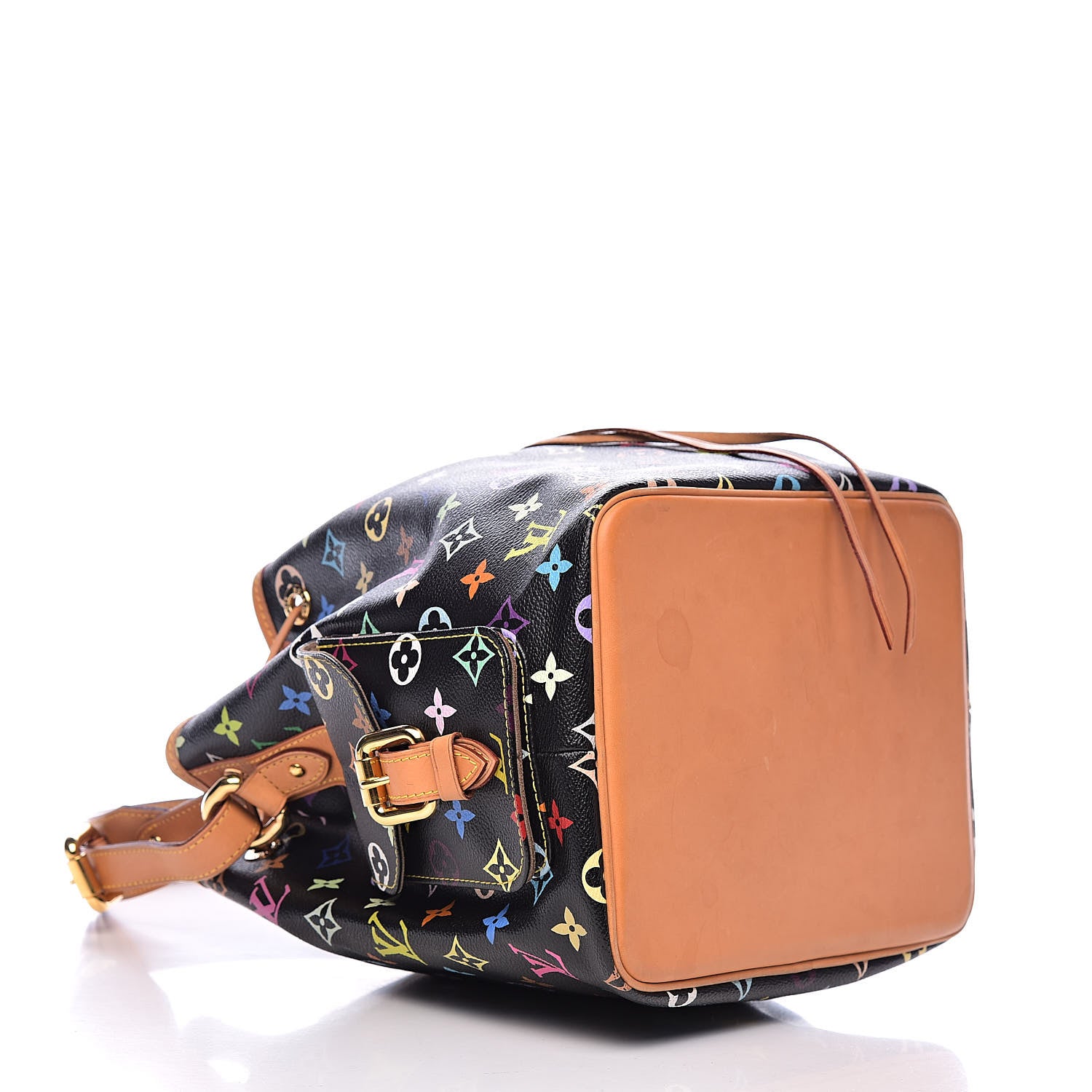 Louis Vuitton Monogram Multicolor Petit Noe Black 4 of 11
