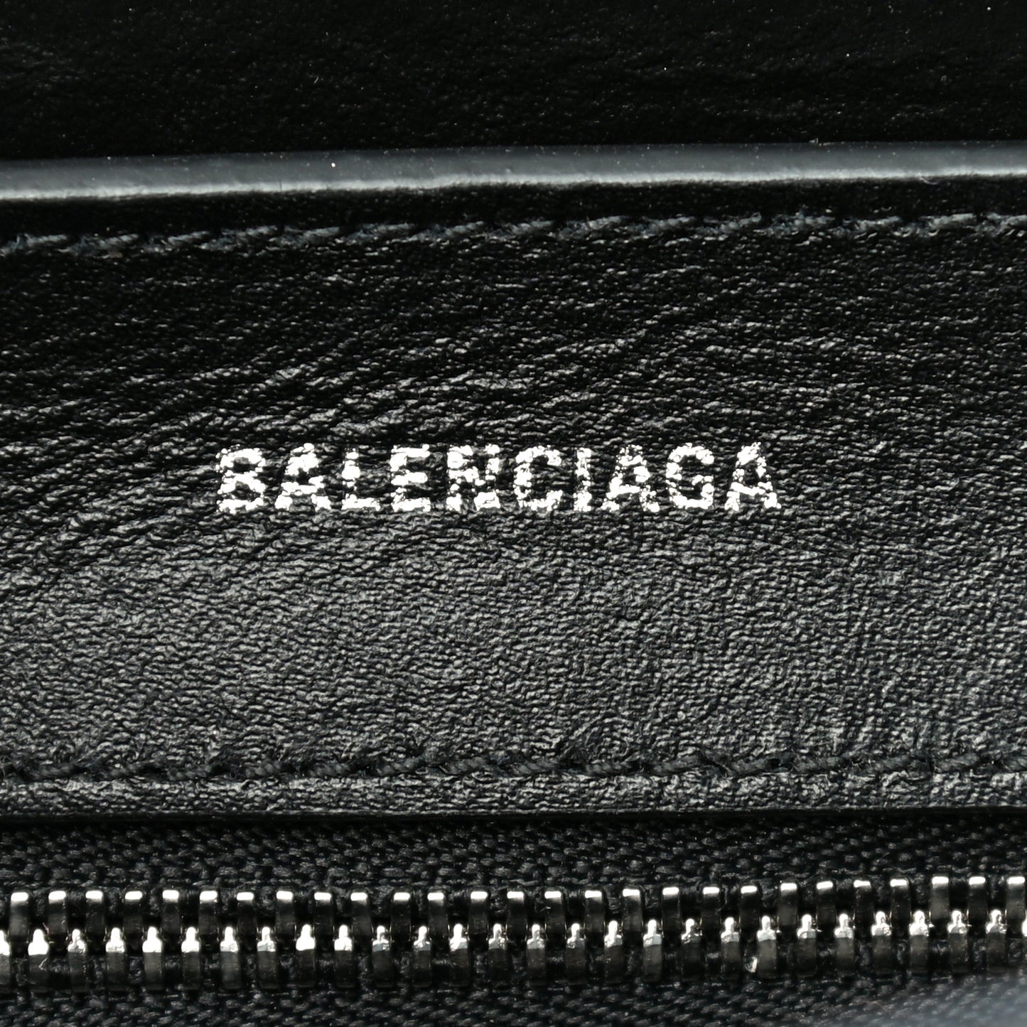 Textured Patent Calfskin XXS Everyday Tote Black