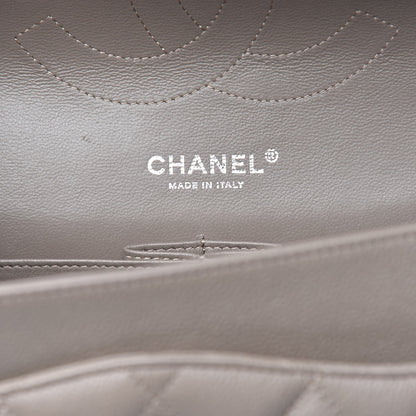 Chanel Caviar Quilted Jumbo Double Flap Light Grey 8 of 13