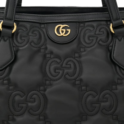 Gucci Calfskin GG Matelasse Medium Ophidia Shopping Tote Black 8 of 12