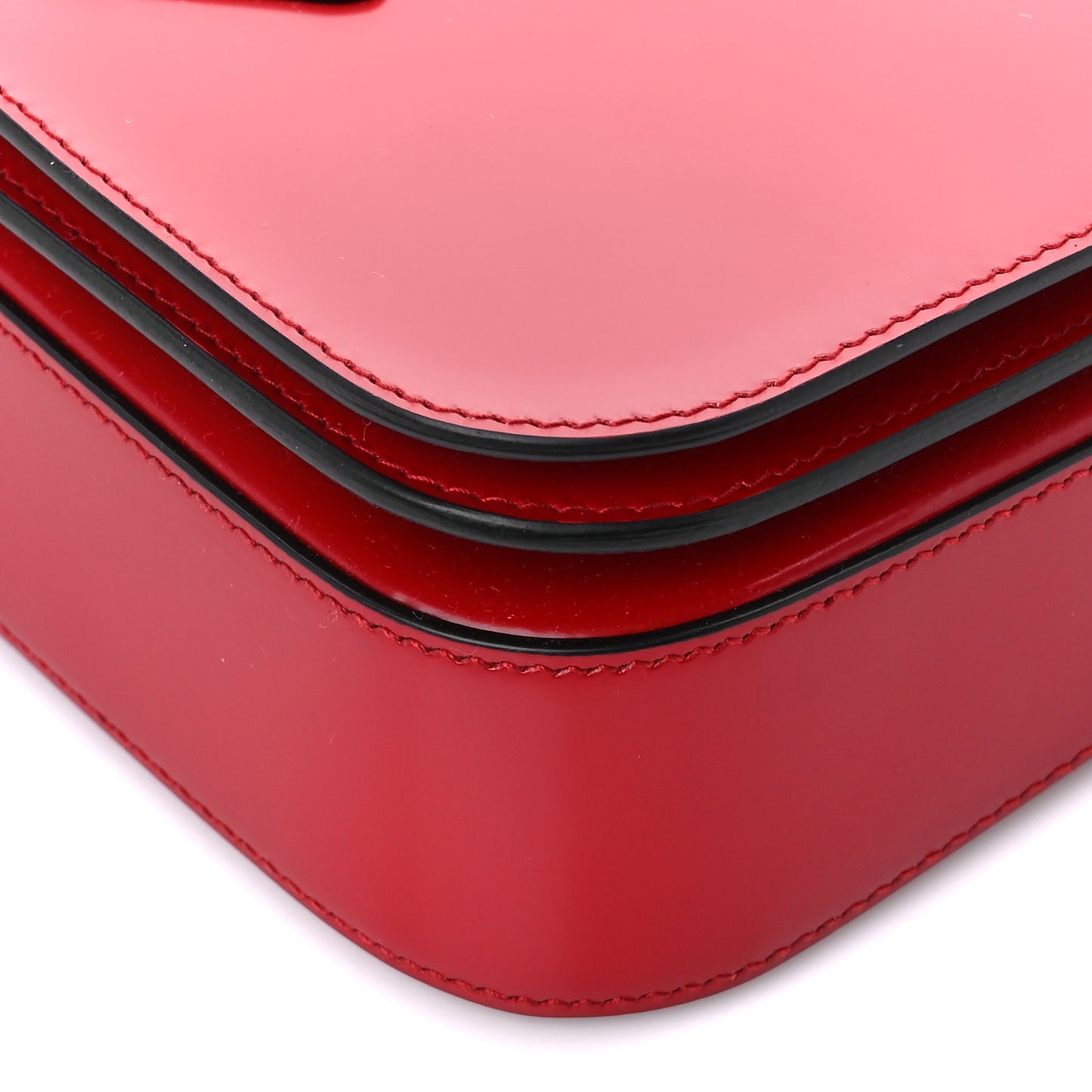 Spazzolato Shoulder Bag Scarlatto