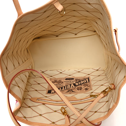 Louis Vuitton Damier Azur Summer Trunks Newport Beach Neo Neverfull MM 6 of 11