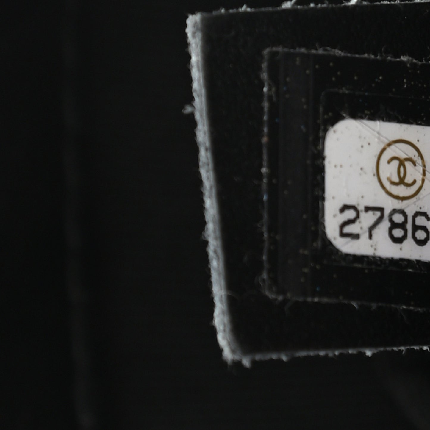 Calfskin Stitched Small Covered CC Flap Bag Black