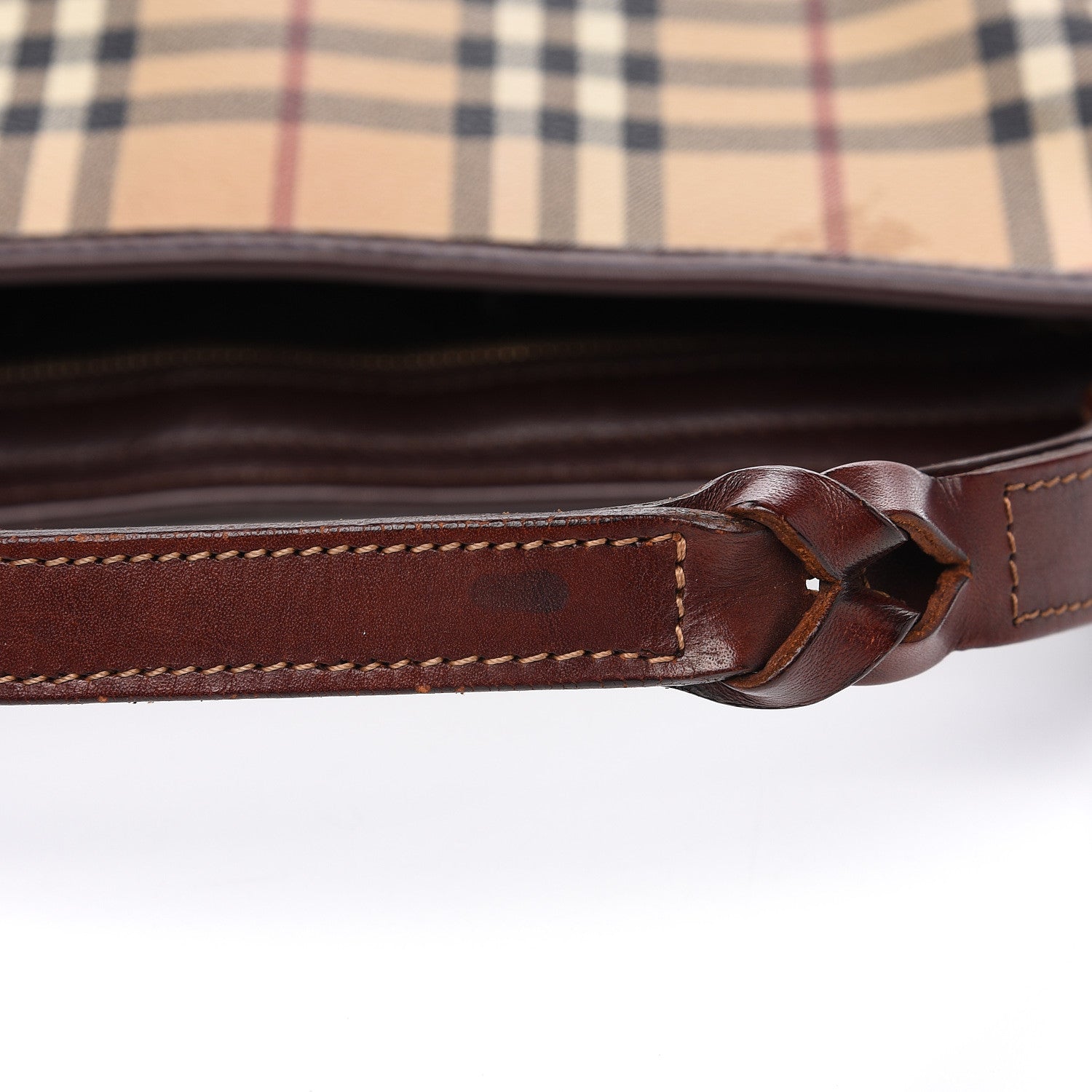 Burberry Haymarket Check Shoulder Bag Brown 13 of 13