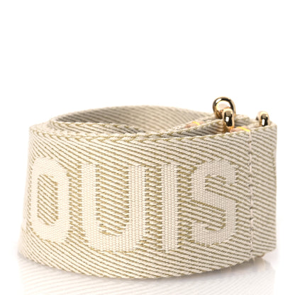 Louis Vuitton Jacquard High Rise Shoulder Strap Beige 2 of 3