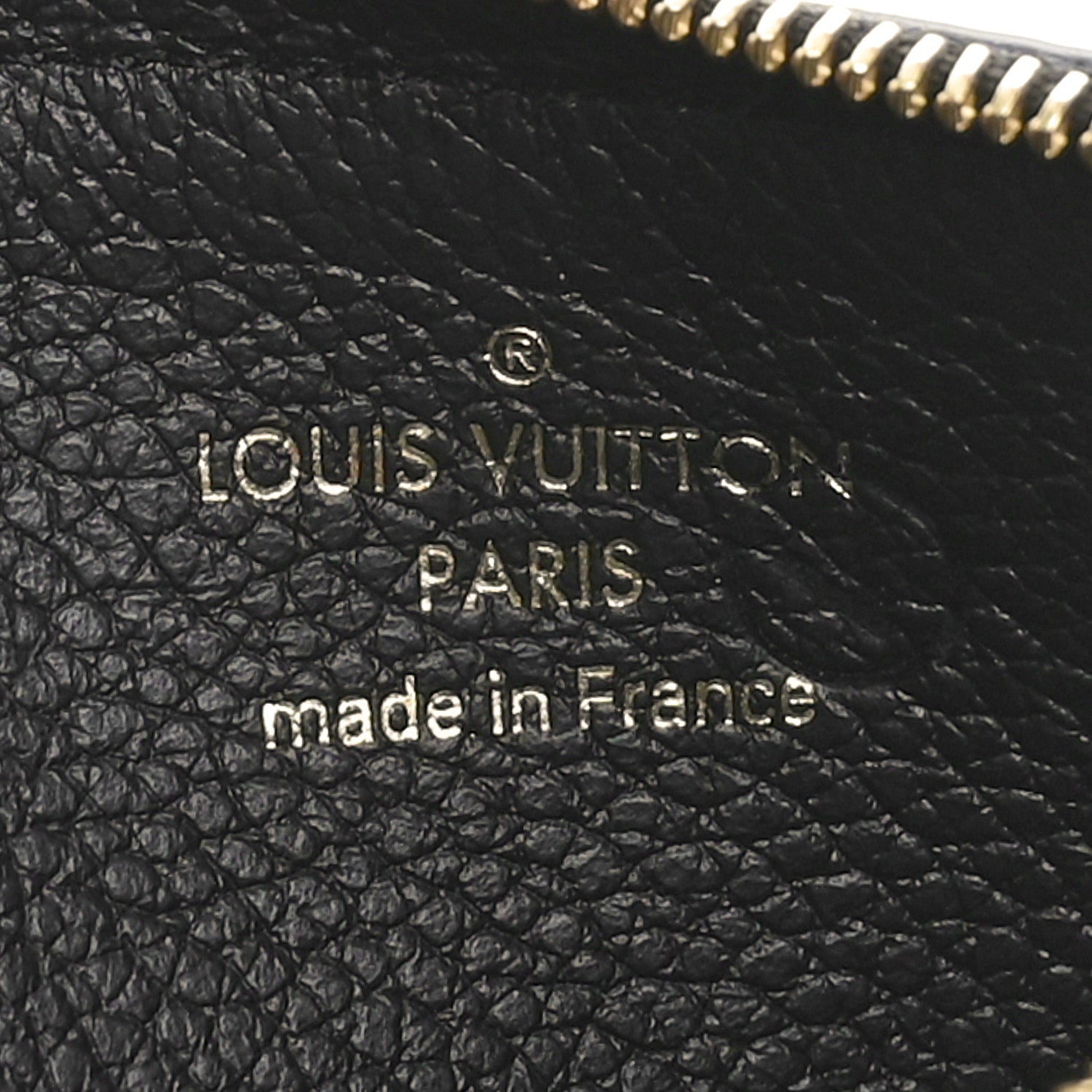 Louis Vuitton Empreinte Monogram Zipped Romy Card Holder Black 6 of 7