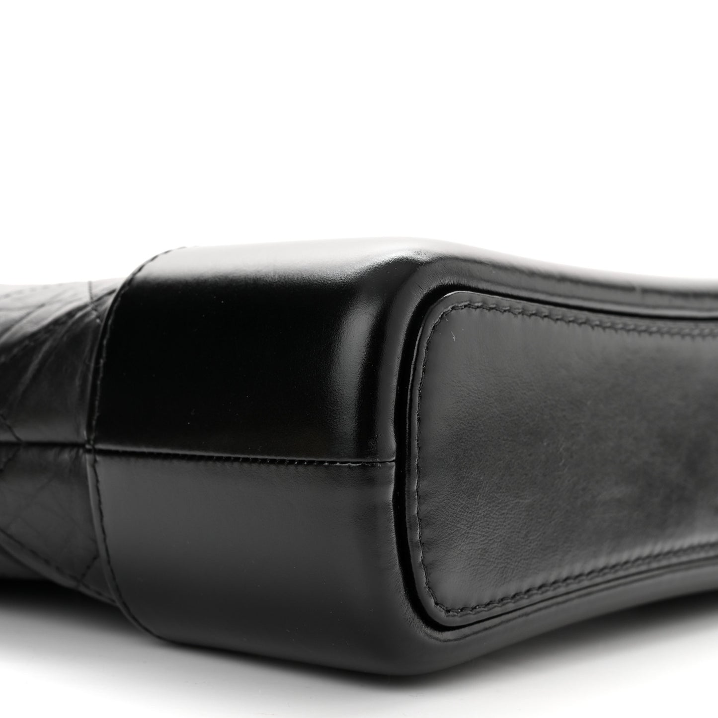 Aged Calfskin Quilted New Medium Gabrielle Hobo Black