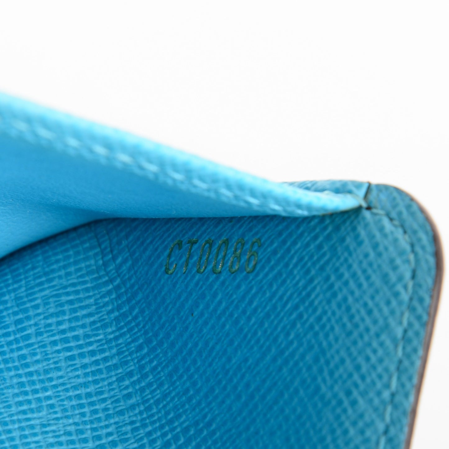 Monogram Groom Compact Zip Wallet Blue
