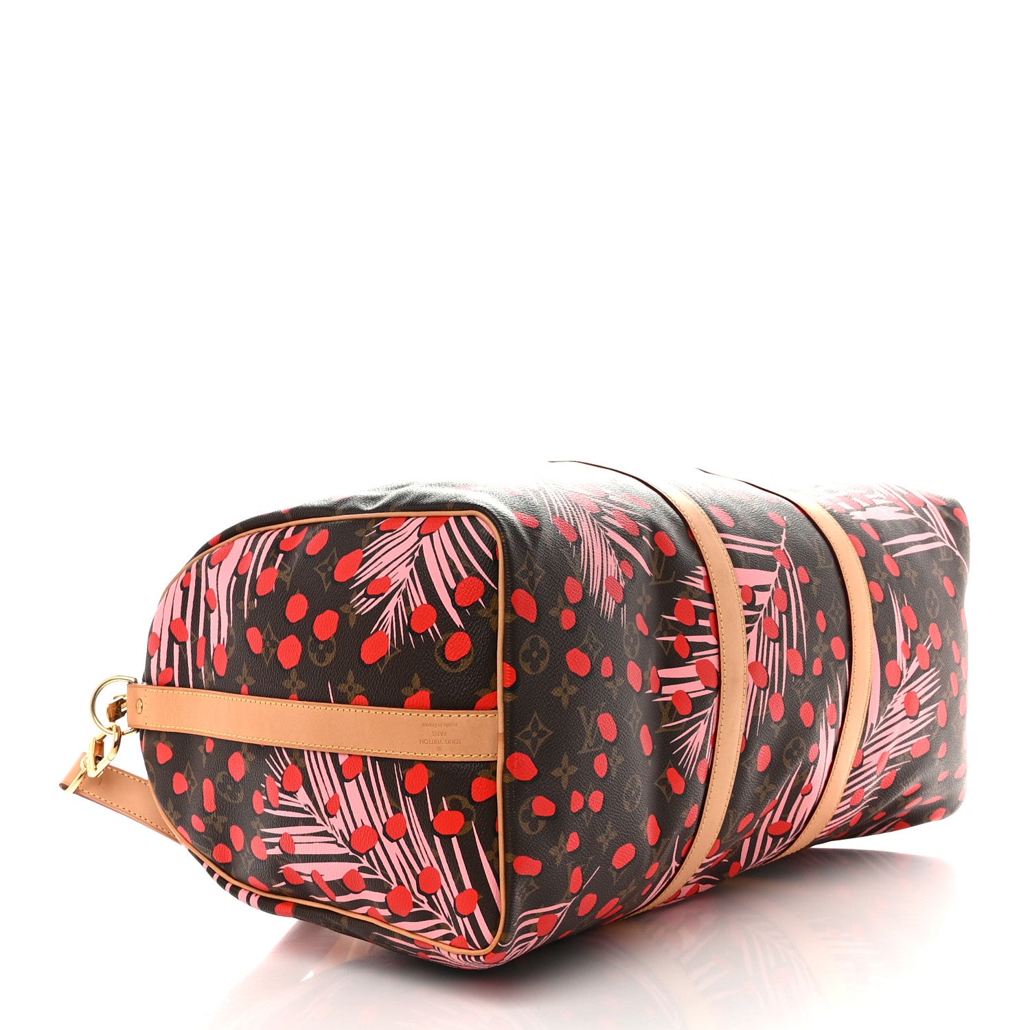 Louis Vuitton Monogram Jungle Dots Keepall Bandouliere 50 Sugar Pink Poppy 3 of 10